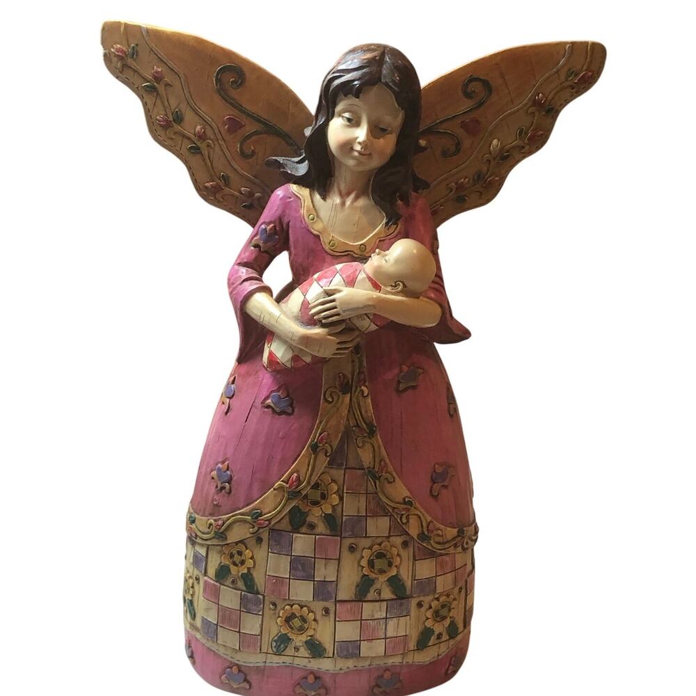 Vintage Seymour Mann Angel Mother& Child Primitive Folksy